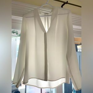 Aritzia Babaton White Blouse - Medium